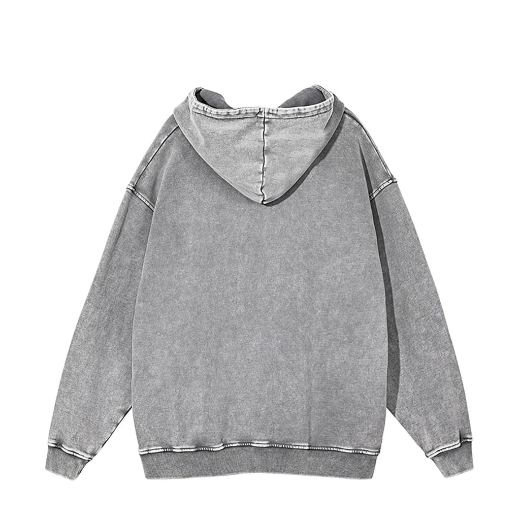 Oversized Snow Wash Hoodie - Print On Demand | HugePOD-13