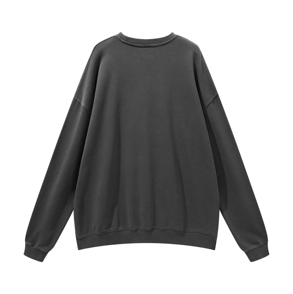 Custom Streetwear Unisex Split Hem Washed Pullover - Print On Demand | HugePOD-12