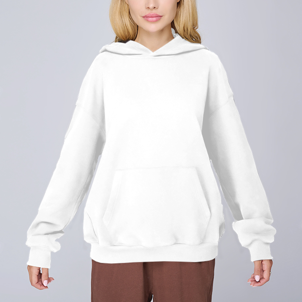 Streetwear Unisex Organic Viscose Oversized Hoodie - Print On Demand | HugePOD-5
