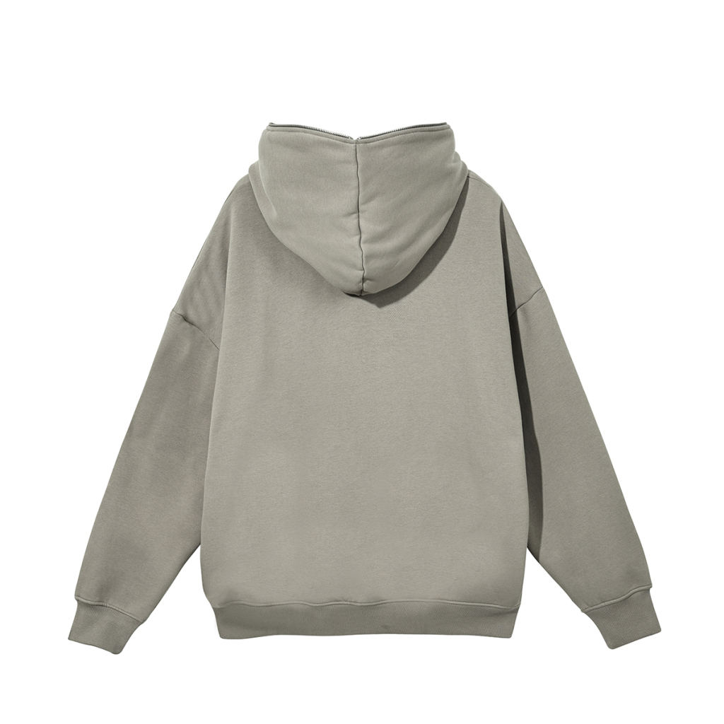 Streetwear Unisex Full Zip Fleece Hoodie - Print On Demand - Print On Demand | HugePOD-3