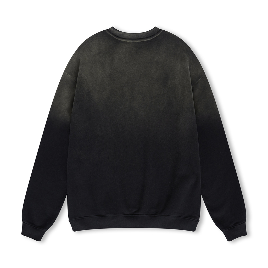 Custom Streetwear Unisex Ombre Washed Effect Sweatshirt - Print On Demand | HugePOD-12