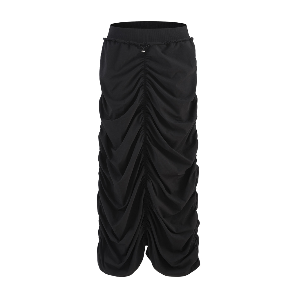 Streetwear Pleated Quick-drying Maxi Dress - Print On Demand-11