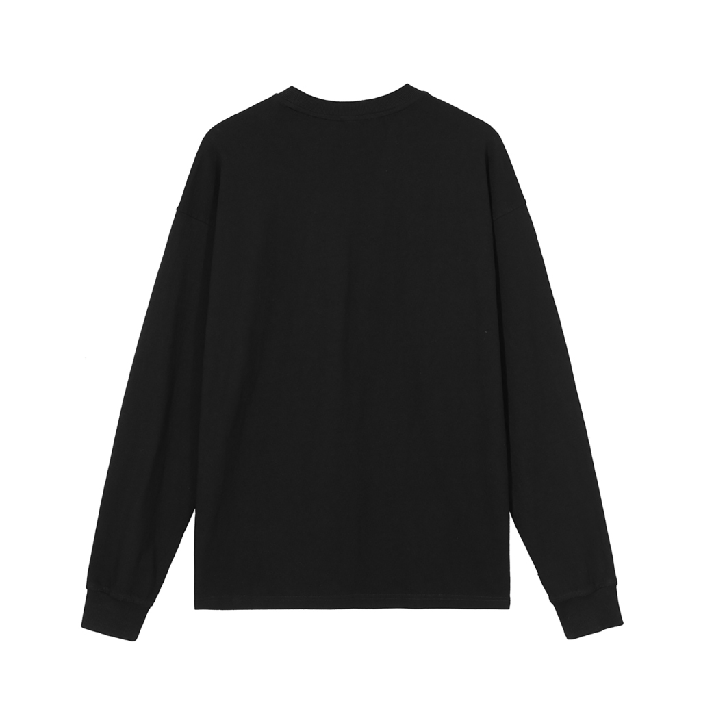 Streetwear Unisex Oversized Vintage Solid Color Long Sleeve Tee-7