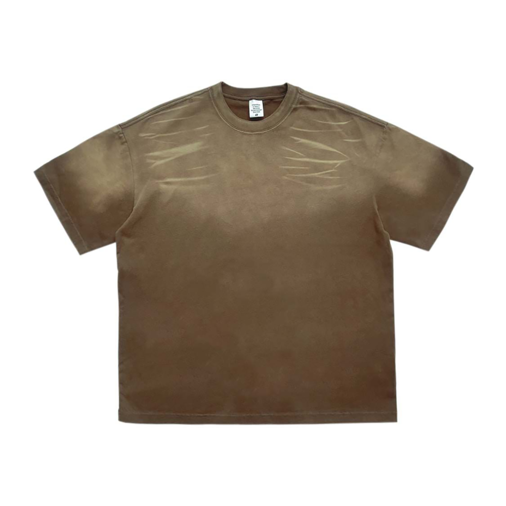 Vintage Washed Tiger Stripes Dyed Gradient T-Shirt | Streetwear-7