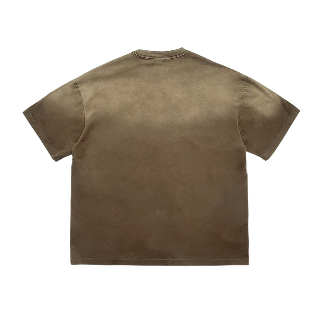 Vintage Washed Tiger Stripes Dyed Gradient T-Shirt | Streetwear-8