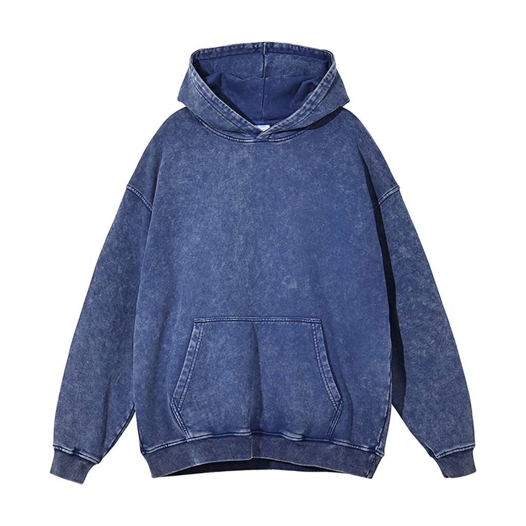 Oversized Snow Wash Hoodie - Print On Demand | HugePOD-18