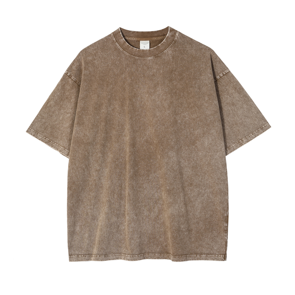 Streetwear Unisex Oversized Snow Wash T-Shirt - Print On Demand | HugePOD-22