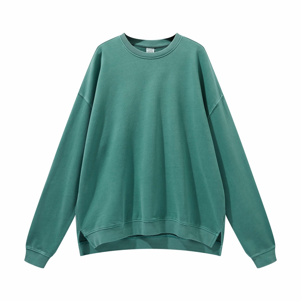 Custom Streetwear Unisex Split Hem Washed Pullover - Print On Demand | HugePOD-9