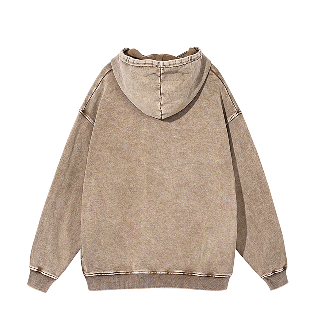 Oversized Snow Wash Hoodie - Print On Demand | HugePOD-15