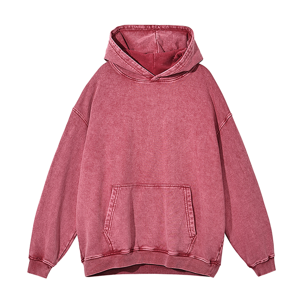 Oversized Snow Wash Hoodie - Print On Demand | HugePOD-16