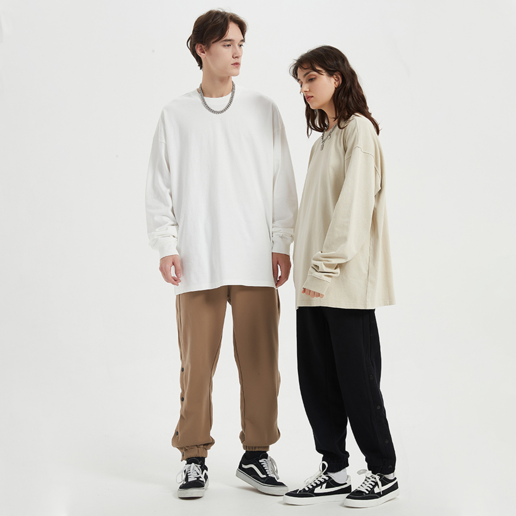 Streetwear Oversized Vintage Wahsed Long Sleeve Tee - Print On Demand-4