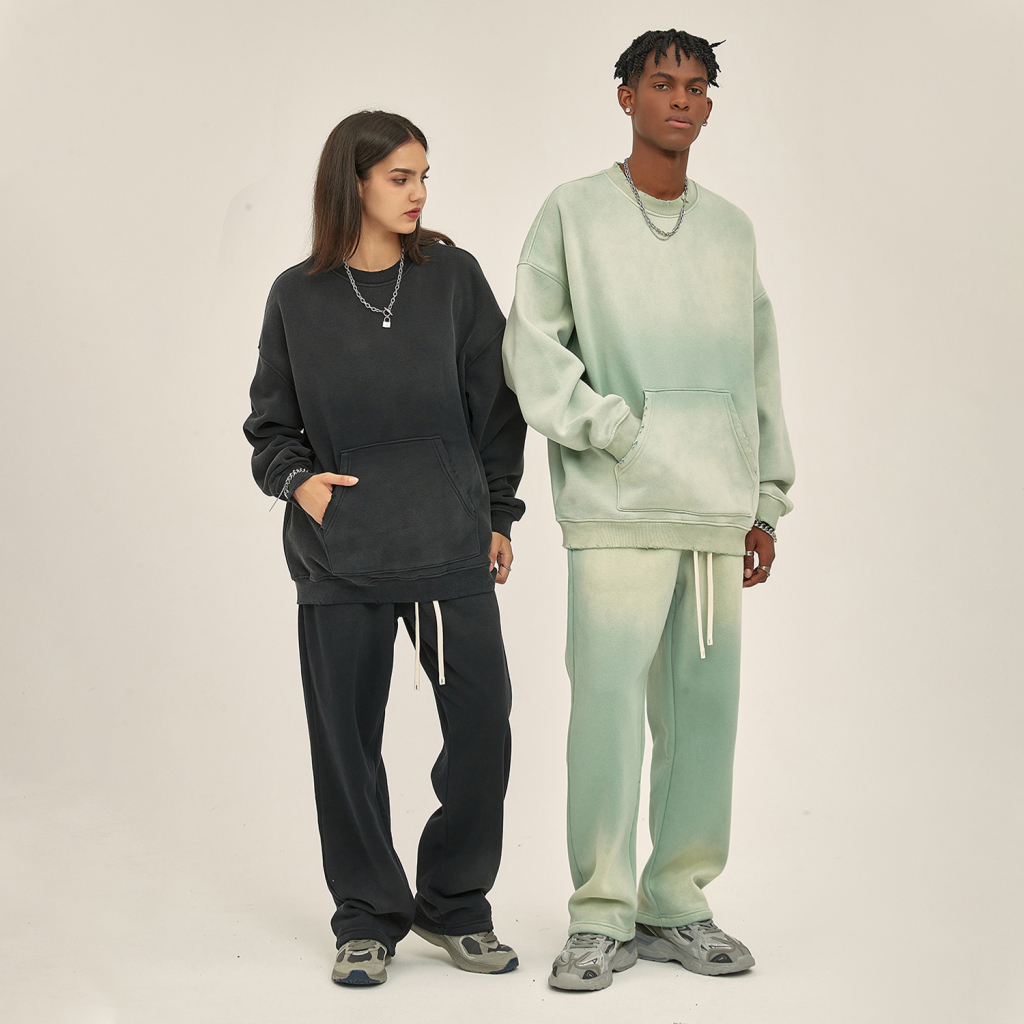 Streetwear Colored Gradient Washed Effect Pants - Dropshipping-4