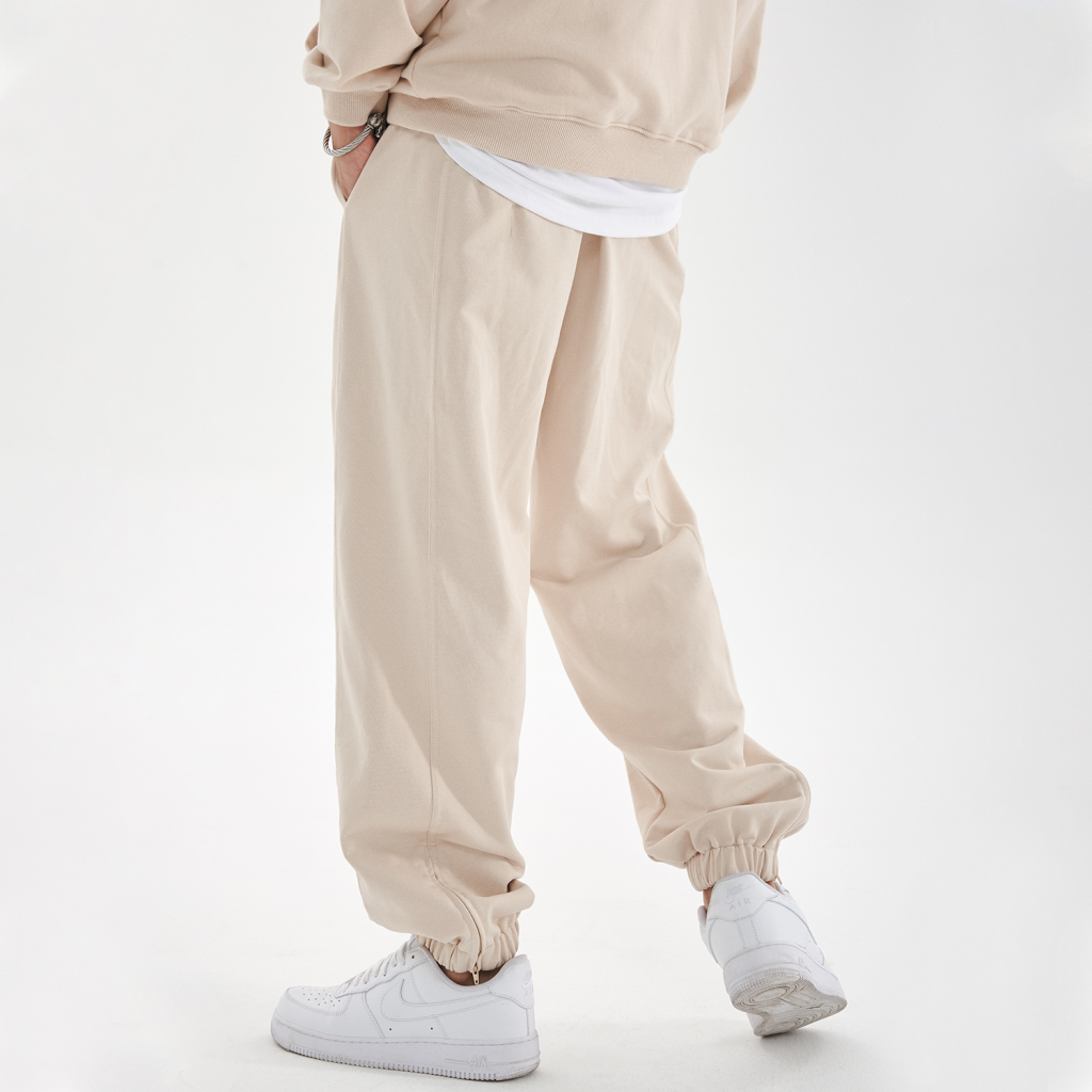 Streetwear Unisex Zipper Split Hem Joggers - Print On Demand | HugePOD-5