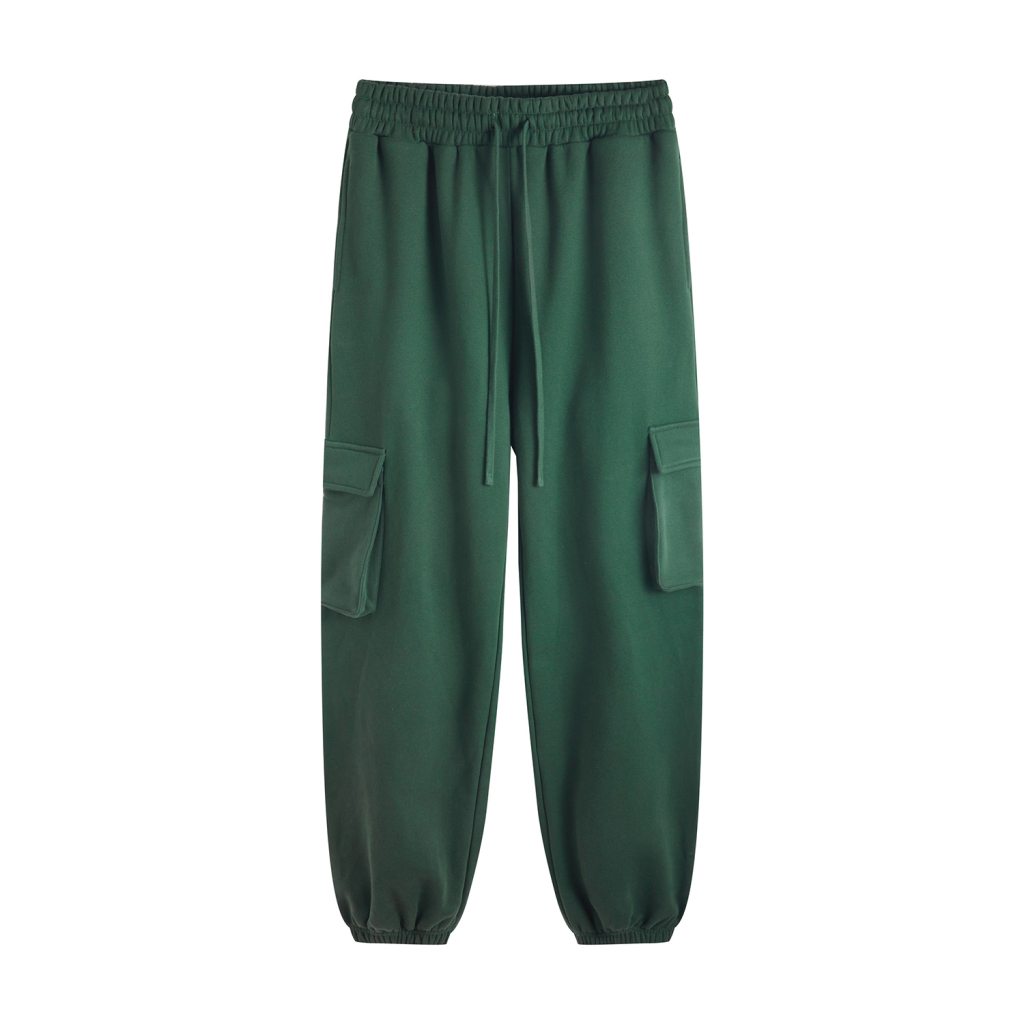 Streetwear Drawstring Waist Fleece Joggers | Dropshipping-17