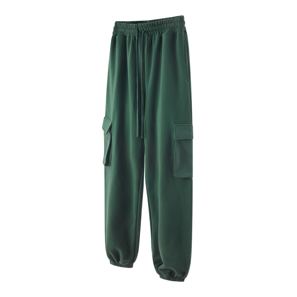 Streetwear Drawstring Waist Fleece Joggers | Dropshipping-18