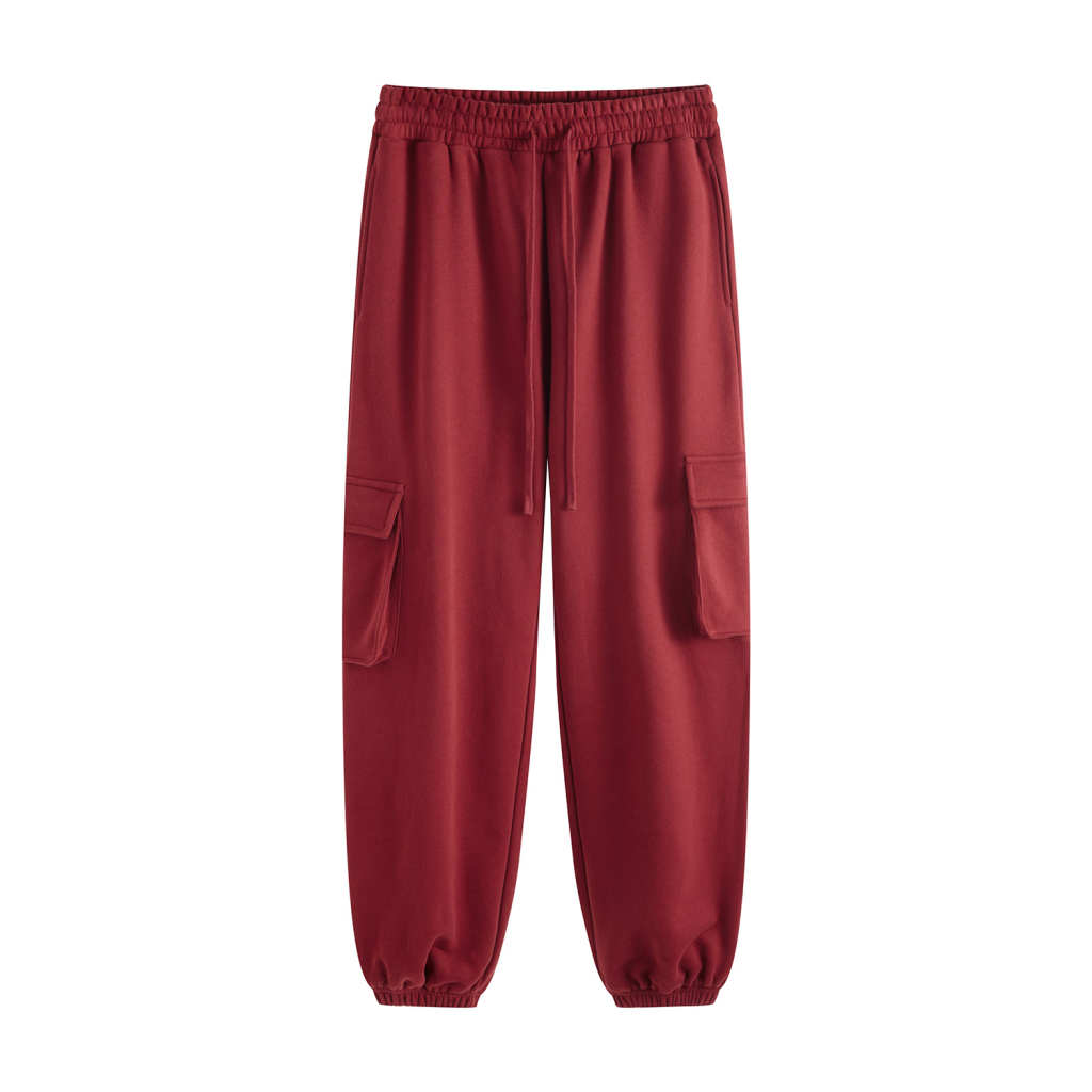 Streetwear Drawstring Waist Fleece Joggers | Dropshipping-15