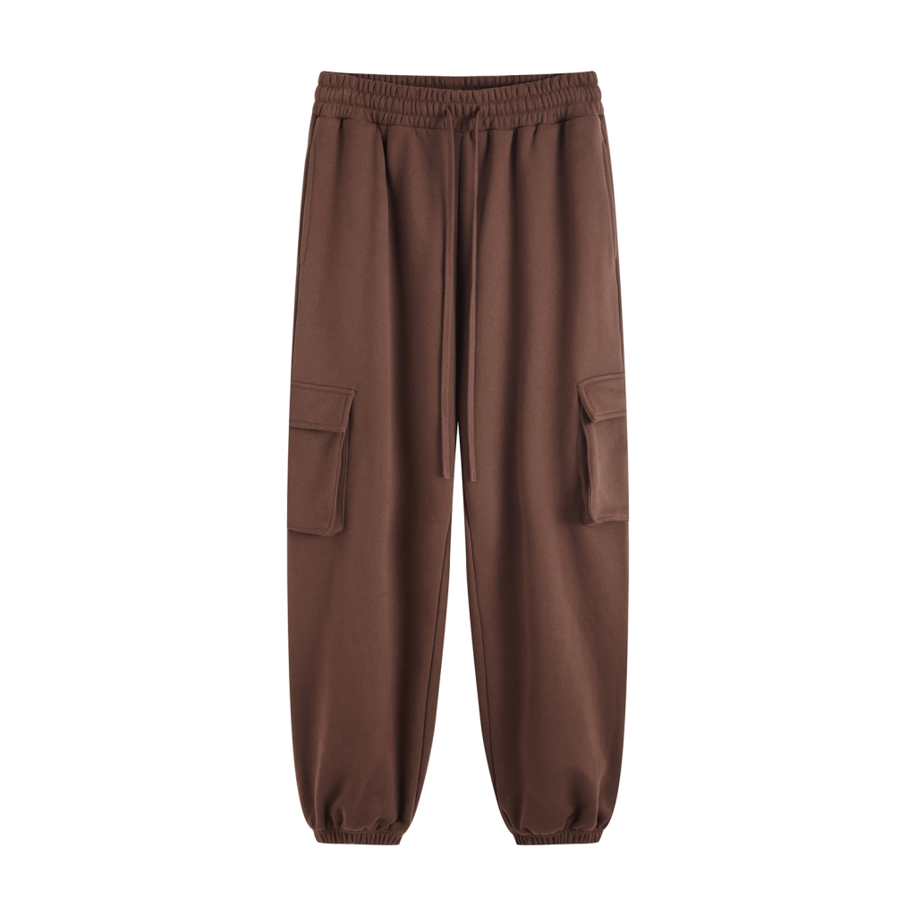 Streetwear Drawstring Waist Fleece Joggers | Dropshipping-13