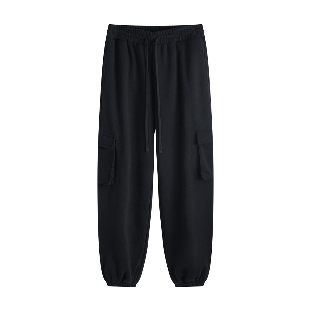 Streetwear Drawstring Waist Fleece Joggers | Dropshipping-19