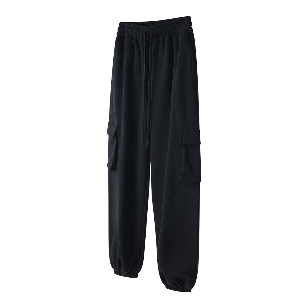 Streetwear Drawstring Waist Fleece Joggers | Dropshipping-20