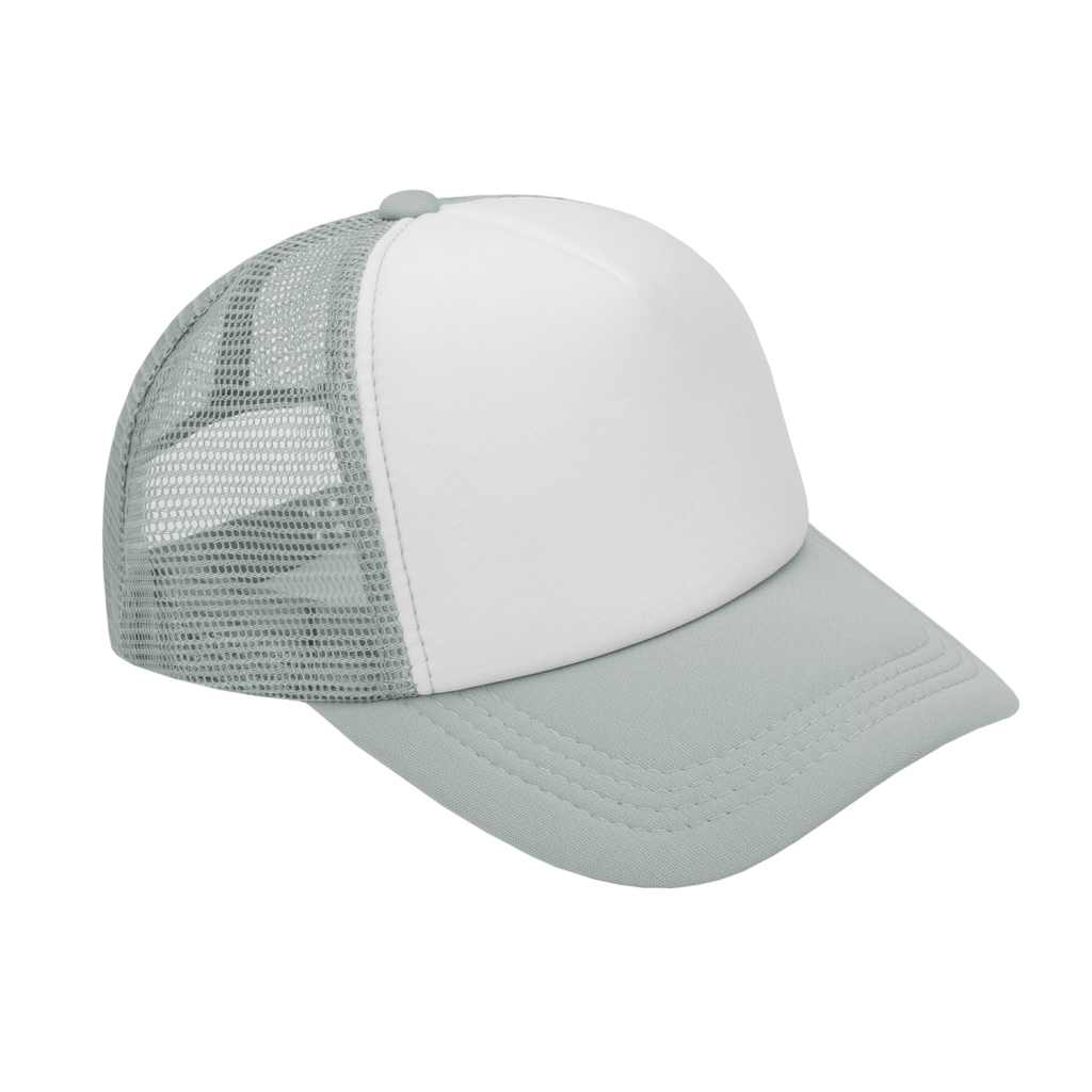 Streetwear Mesh Trucker Cap | Gray - Print On Demand | HugePOD-4