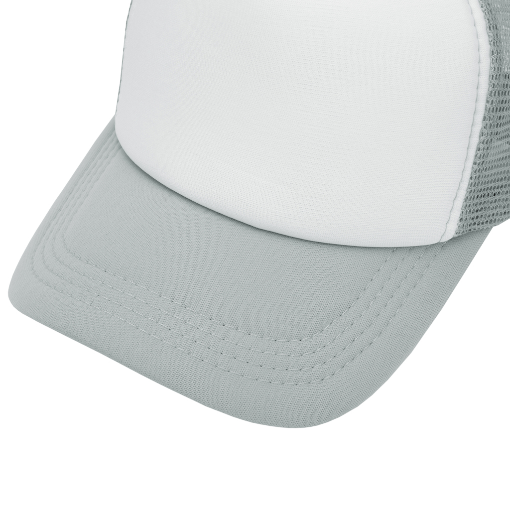 Streetwear Mesh Trucker Cap | Gray - Print On Demand | HugePOD-6