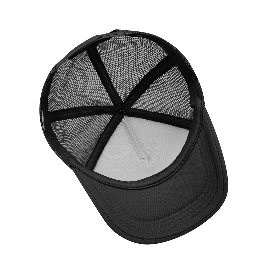 Streetwear Mesh Trucker Cap | Black - Print On Demand | HugePOD-5