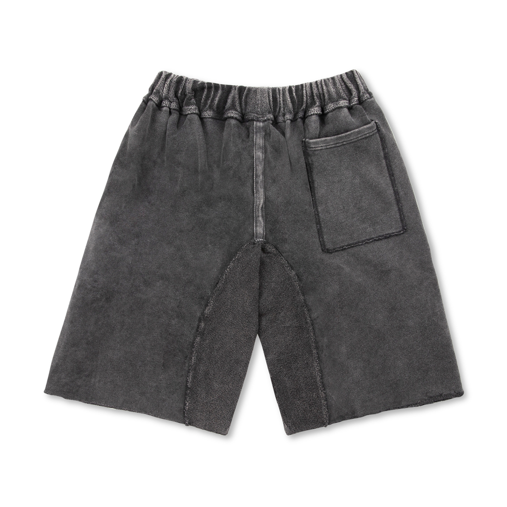 Streetwear Unisex Top Stitch Ripped Vintage Shorts - Print On Demand | HugePOD-2