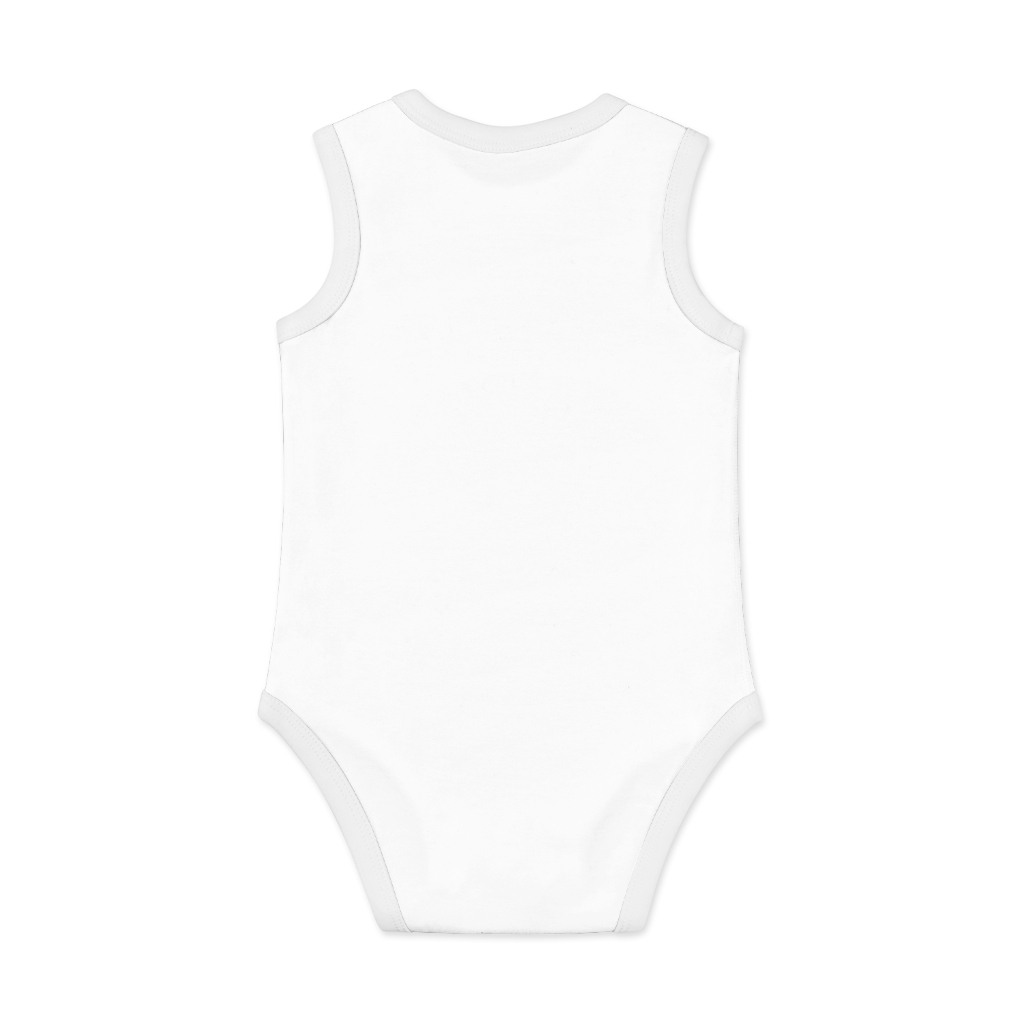 All-Over Print Baby Tank Bodysuit 100% Cotton - Print On Demand | HugePOD-3