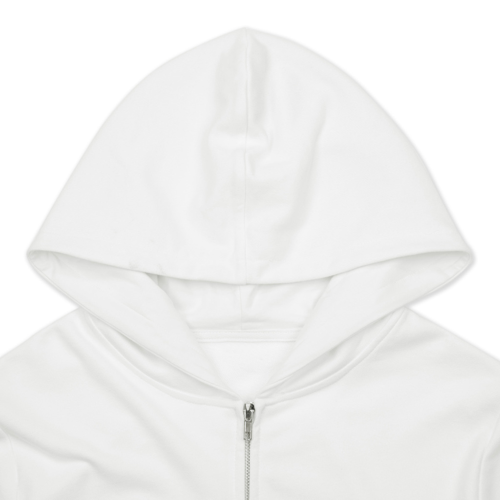 Women's Zip Up Crop Hoodie | HugePOD-4