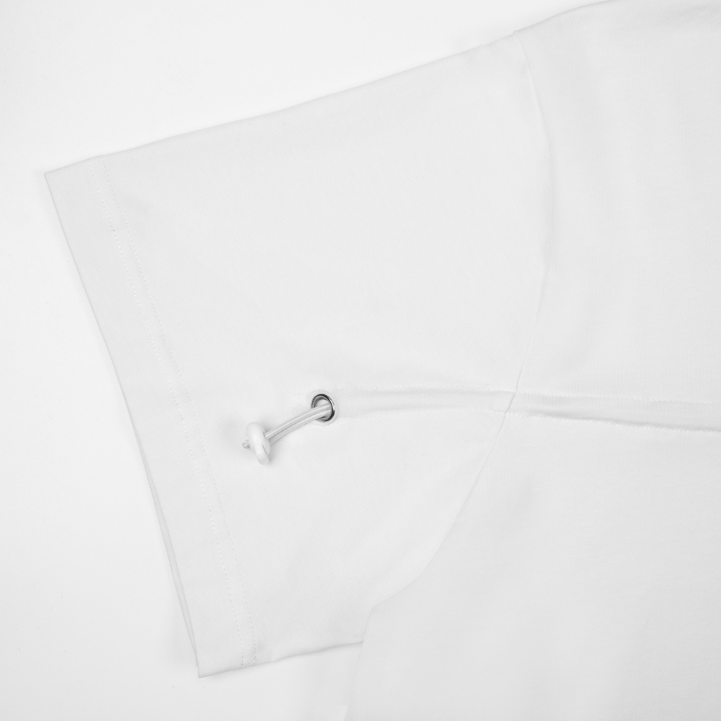 Men's Drawstring Loose Tee with Adjustable Metal Grommet-7