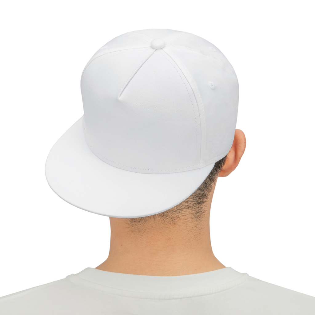 All-Over Print Flat Bill Cap | HugePOD-4