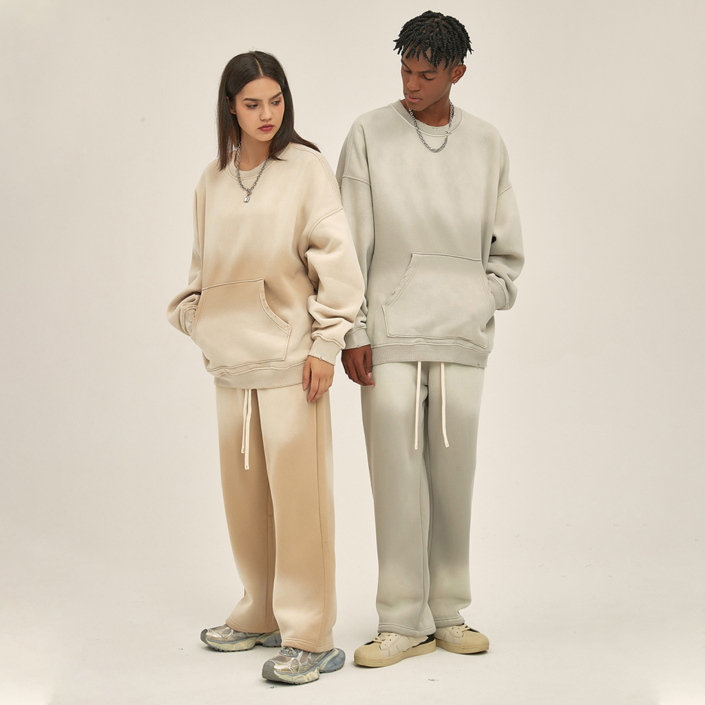 Streetwear Colored Gradient Washed Effect Pants - Dropshipping-2