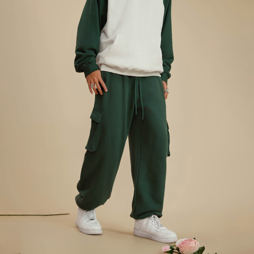Streetwear Drawstring Waist Fleece Joggers | Dropshipping-7