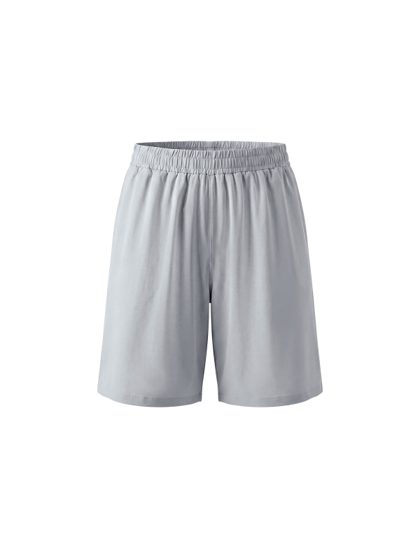 Men’s Solid Elastic Waist Shorts