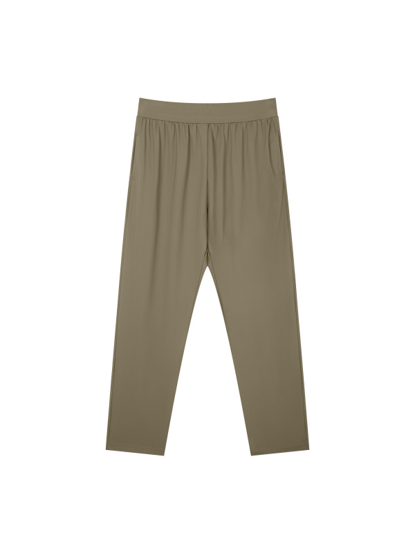 Men's Straight Leg Elastic Waist Pants