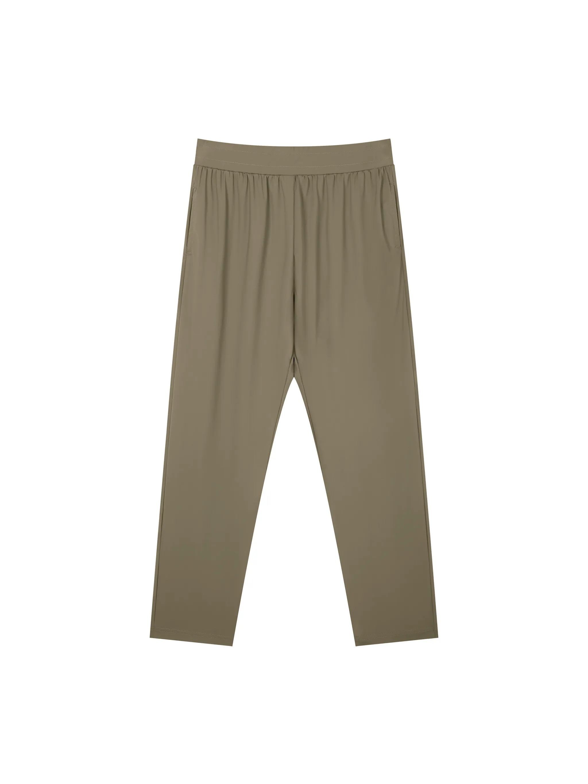 Men's Straight Leg Elastic Waist Pants