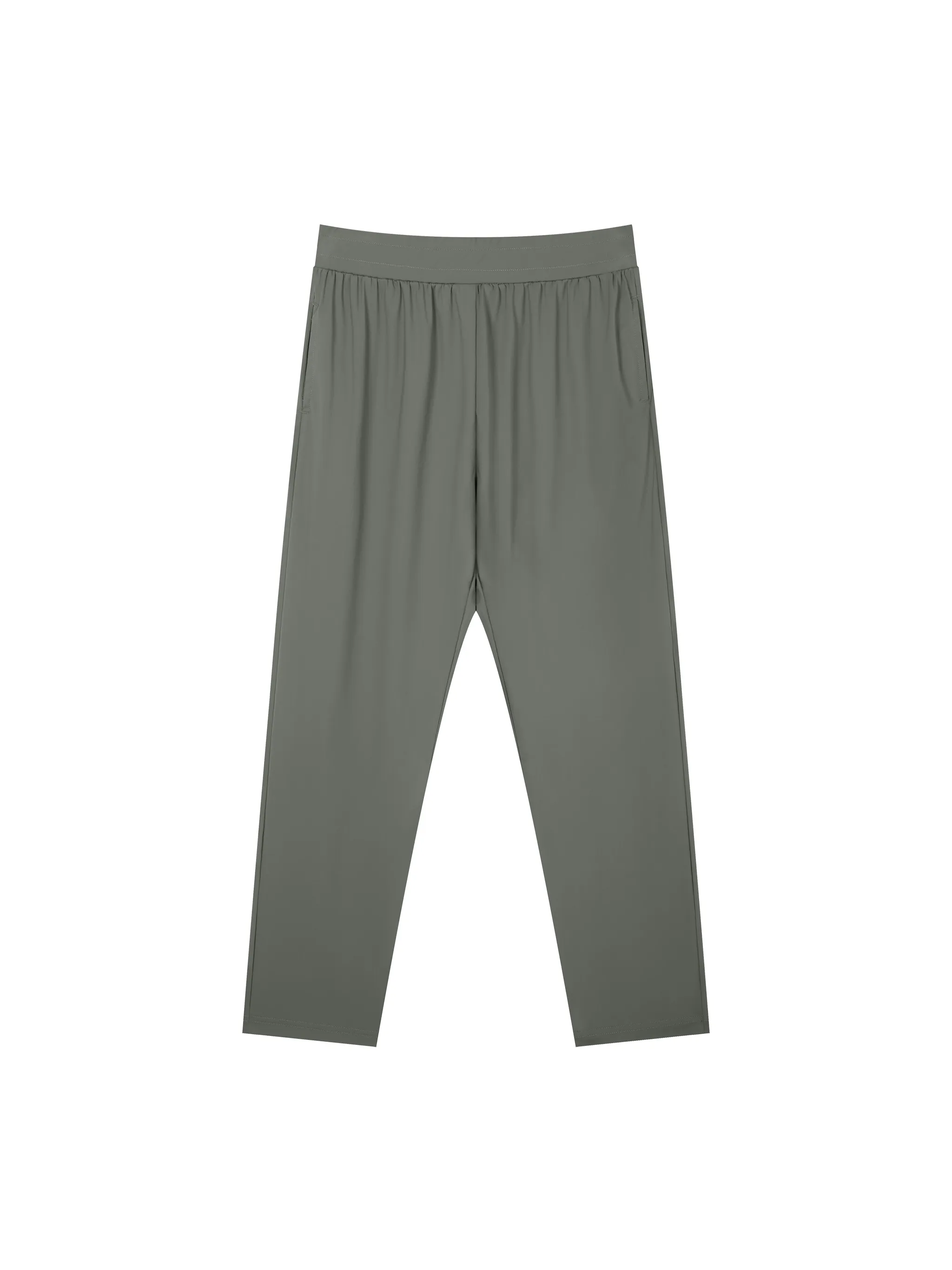 Men's Straight Leg Elastic Waist Pants