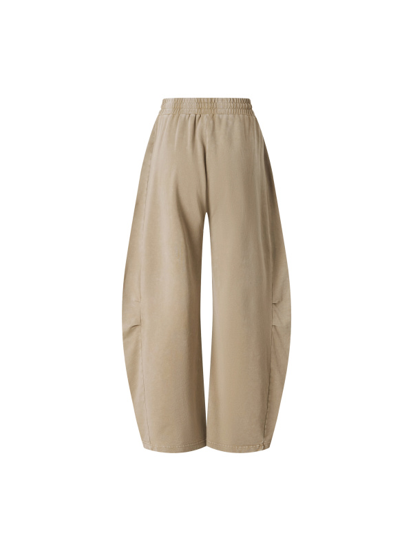 Unisex Mineral Wash Barrel Leg Pants