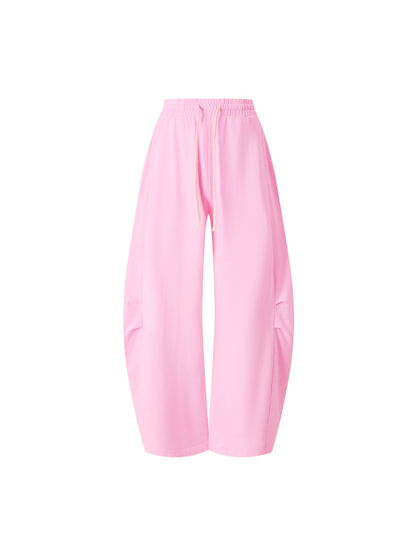 Unisex Mineral Wash Barrel Leg Pants