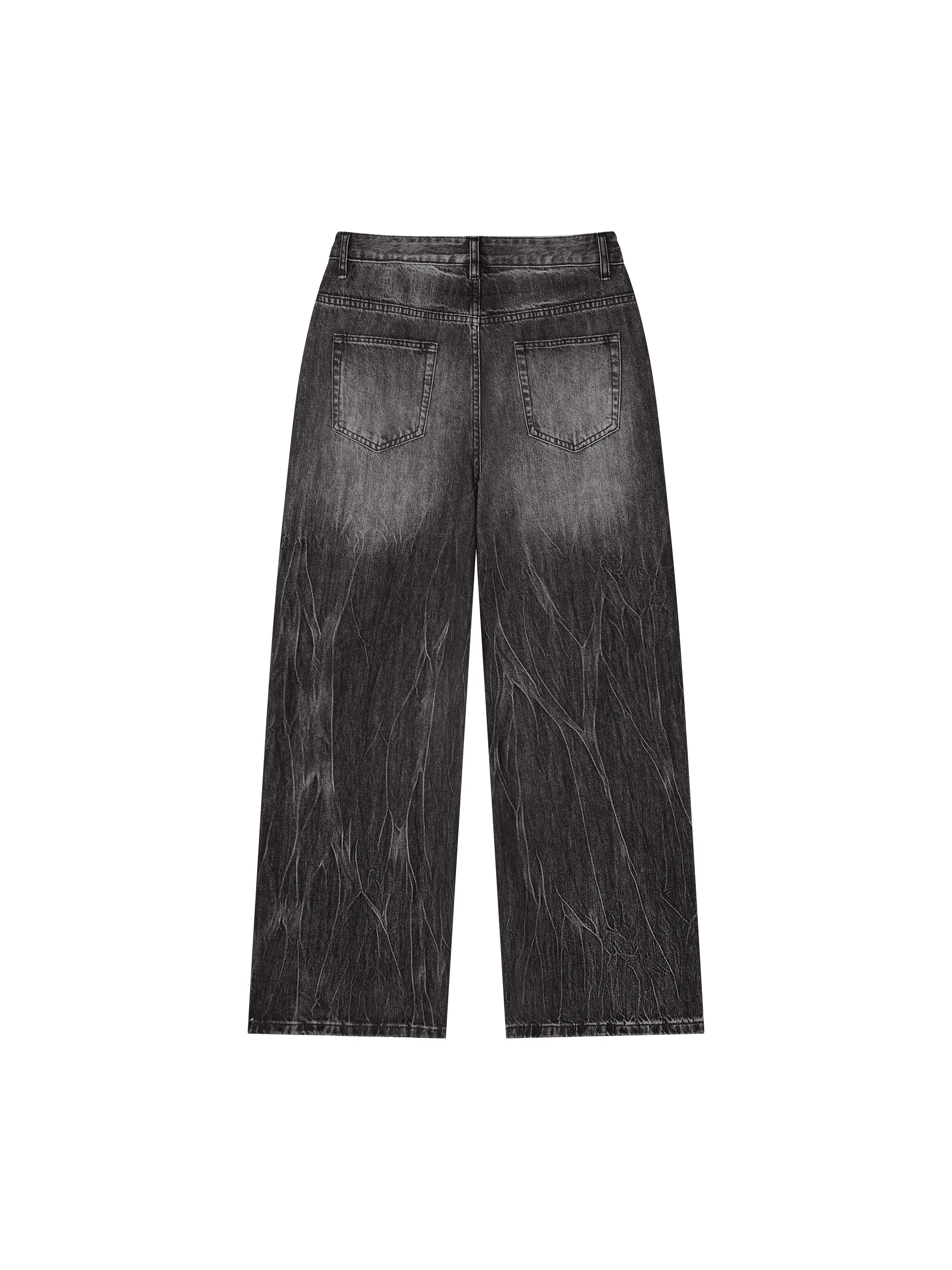 Men’s Vintage Wash Wide Leg Jeans
