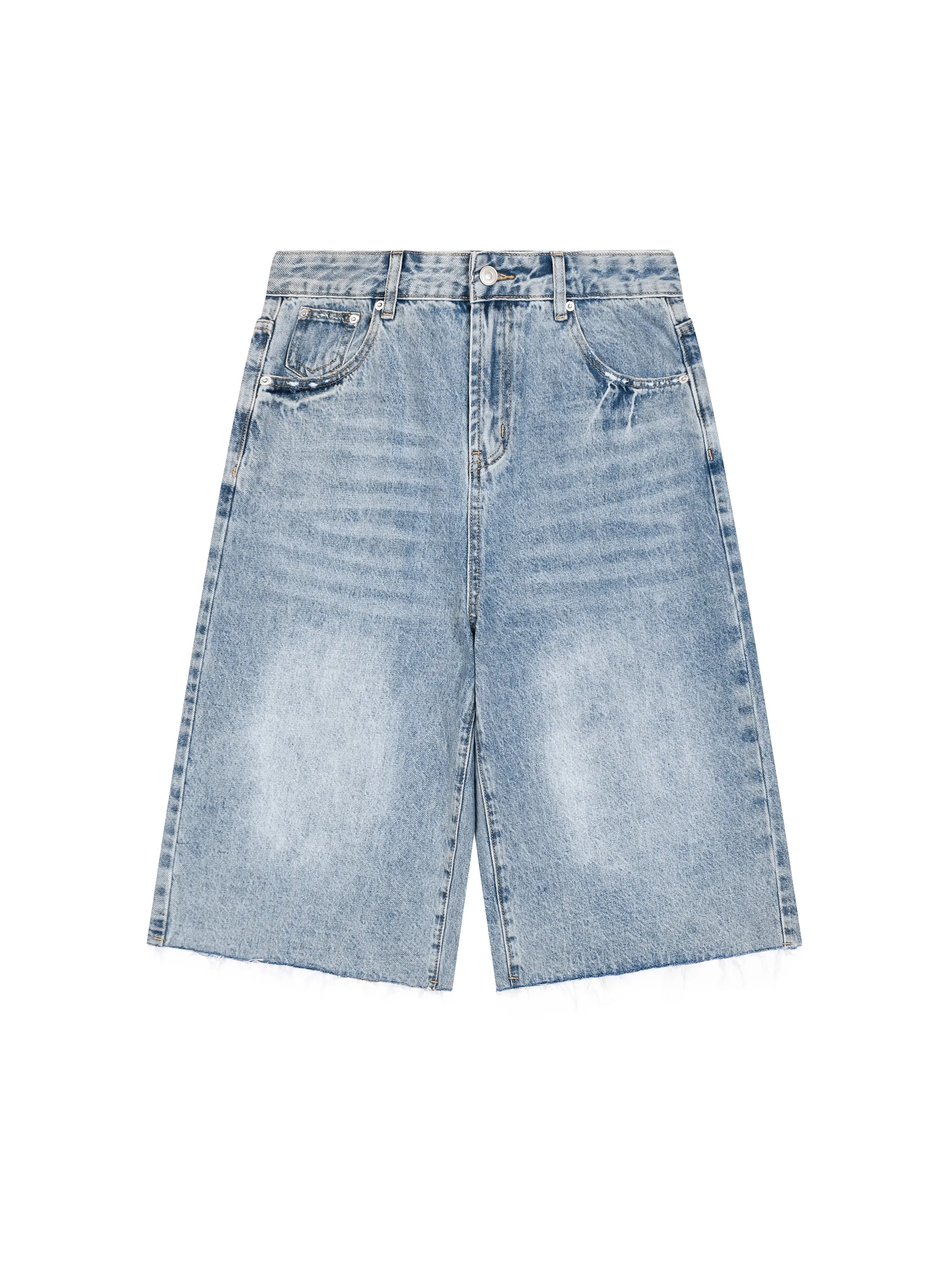 Men’s Vintage Wide Leg Denim Shorts