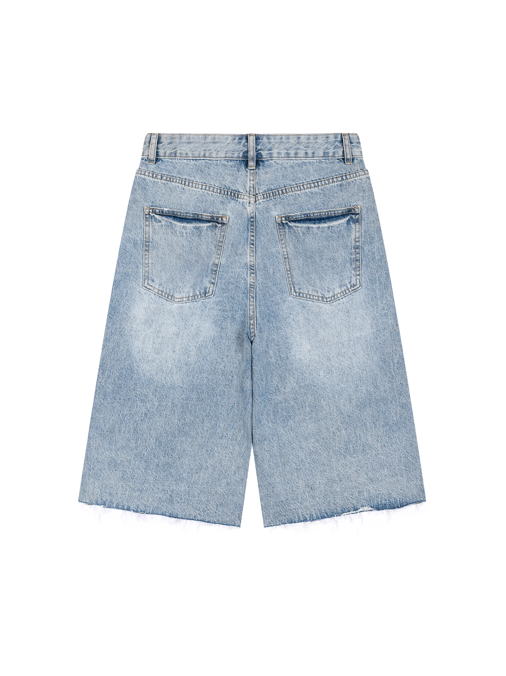 Men’s Vintage Wide Leg Denim Shorts