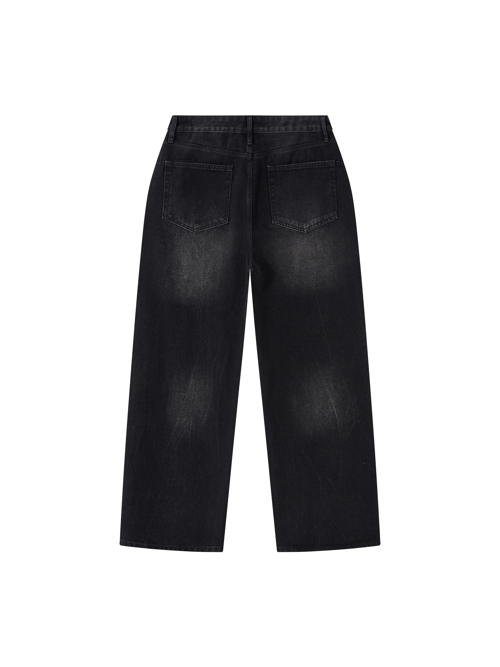 Men's Vintage Wash Wide Leg Jeans
