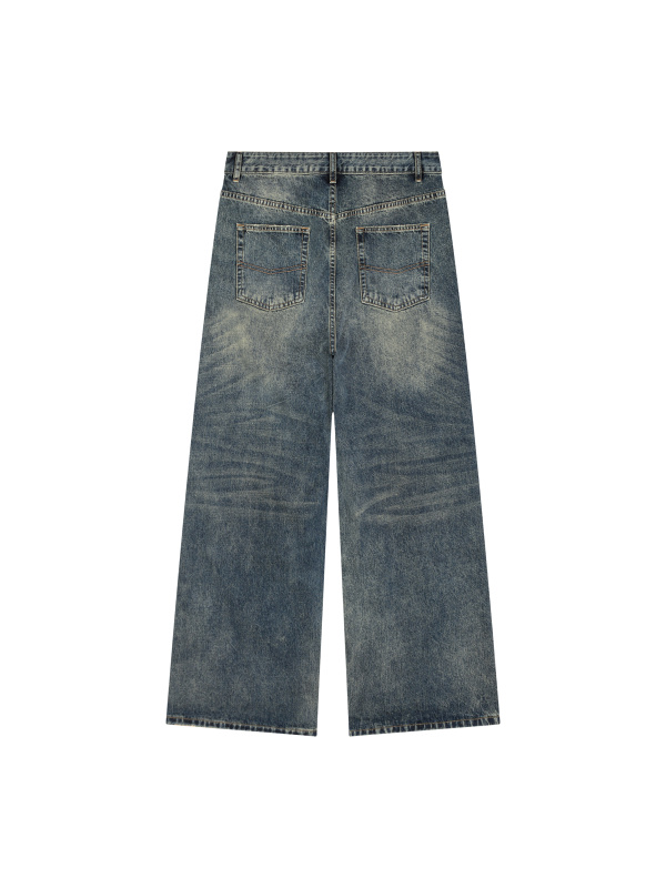 Men's Vintage Wash Denim Jeans