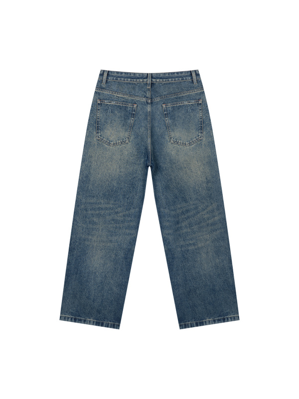 Men's Vintage Wash Denim Jeans