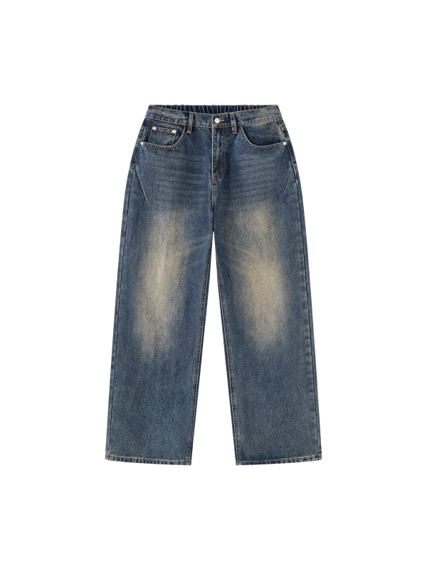 Men's Vintage Wash Denim Jeans