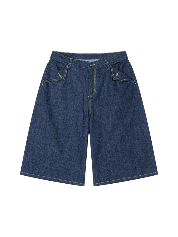 Men's Vintage Wash Denim Shorts
