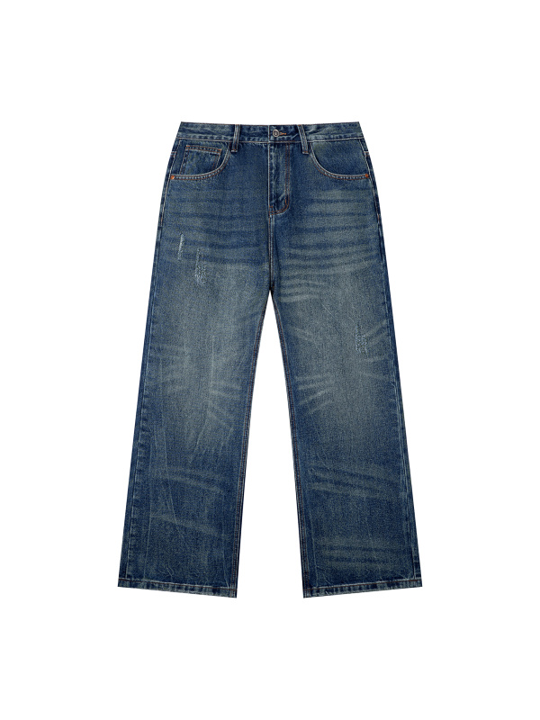 Men's Vintage Wash Denim Jeans