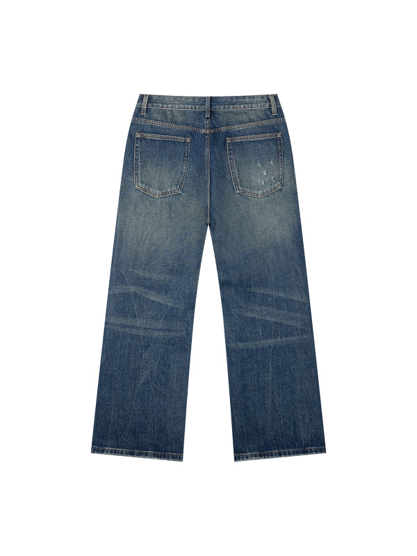 Men's Vintage Wash Denim Jeans