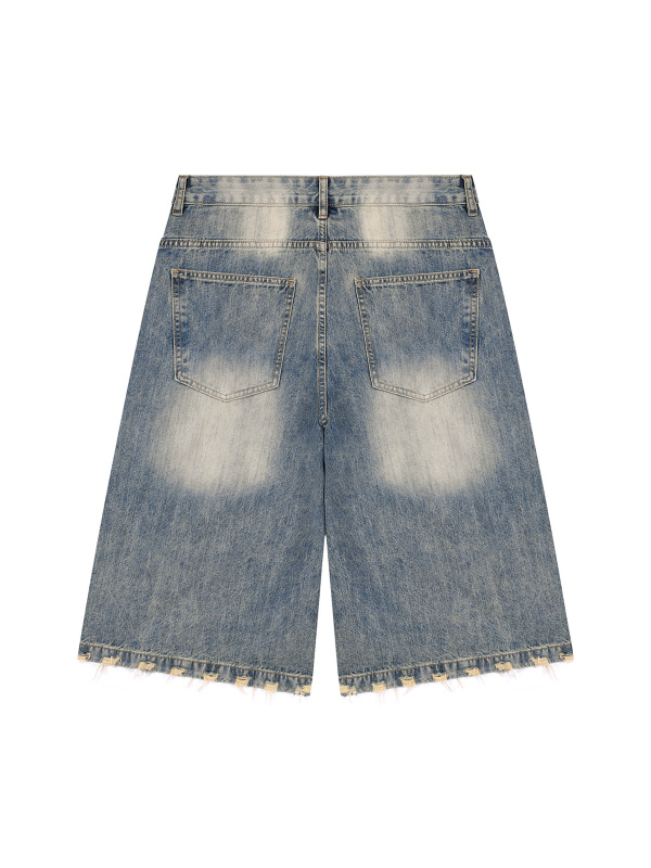 Men's Sunfade Distressed Denim Shorts